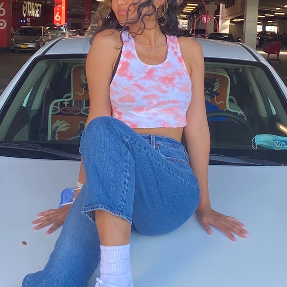 Tie dye crop tops.Selling both for $15 - Picture 1 of 4